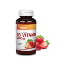 Vitaking Kft. Vitaking D3-vitamin 2000 NE eper ízű rágótabletta 210 db vitamin és táplálékkiegészítő