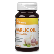 Vitaking Kft. Vitaking Fokhagymaolaj 15mg Allicin (90) lágykapszula vitamin és táplálékkiegészítő
