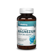 VitaKing Magnézium Biszglicinát + B6 (P5P) vitamin 60 kapszula vitamin és táplálékkiegészítő