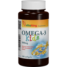VitaKing Omega-3 Kids 500mg 100 softgels Vitaking Halolaj vitamin és táplálékkiegészítő