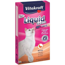 Vitakraft Cat Liquid Snack - jutalomfalat kacsahússal 6*15g jutalomfalat kutyáknak