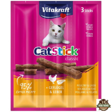 Vitakraft Cat Stick Jutalomfalat Mini Szárnyas & Máj 3x6g jutalomfalat macskáknak