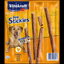 Vitakraft | Dog Stickies - jutalomfalat baromfi ízben kistestű kutyák részére - 4x11g jutalomfalat kutyáknak