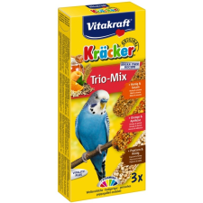 Vitakraft Kracker Trio Mix -  méz, narancs, popcorn hullámos papagájnak (3 db) madáreledel