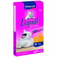 Vitakraft Macska Folyékony Jutalomfalat Taurinnal & Csirkehússal 6x15g jutalomfalat macskáknak