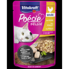 Vitakraft Poésie Déli Gelée - nedvestáp (csirke) macskák részére (85g) macskaeledel