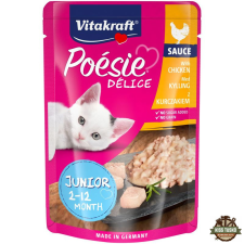 Vitakraft Poésie Delice Junior Macska Alutasak Csirke 85g macskaeledel