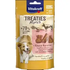 Vitakraft Treaties MINIS - jutalomfalat (marha,sárgarépa) kutyák részére (48g) jutalomfalat kutyáknak