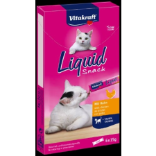 Vitakraft Vitakraft Cat Liquid Snack - jutalomfalat szósz (csirke,taurin) macskák részére (6x15g) jutalomfalat macskáknak