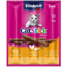 Vitakraft Vitakraft Cat Stick Jutalomfalat Mini Szárnyas & Máj 3x6g jutalomfalat macskáknak