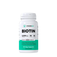 VITAMIN360 Biotin 5000 mcg (30 Veg Kapszula) vitamin és táplálékkiegészítő