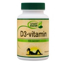 Vitamin Station D3-Vitamin tabletta 90 db vitamin és táplálékkiegészítő