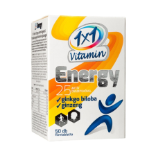 VITAPLUS KFT. 1x1 Vitamin Energy filmtabletta ginkgo bilobával és ginzenggel 50x vitamin és táplálékkiegészítő