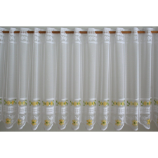  Vitrázs jacquard sárga-zöld virágmintával 6615/01 45 cm magas méteráru lakástextília