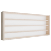 Vitrine42 Fali vitrin modell szekrény 4 polc 100X39X8,5 cm kisautó, modellvasút gyűjtő plexi tolóajtóval