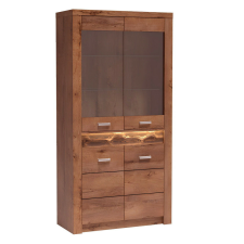  Vitrines szekrény, világos kőris, INFINITY I-03 bútor