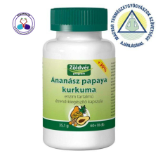 Viva Natura Ananász papaya kurkuma kapszula vitamin és táplálékkiegészítő