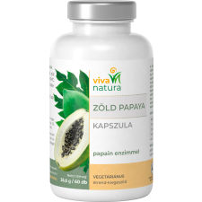 Viva natura zöld papaya vegetáriánus étrend-kiegészítő kapszula 60 db gyógyhatású készítmény