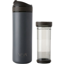 VIVA SCANDINAVIA RECHARGE ANYTIME 460 ml, áztatóval, sötétszürke szín termosz