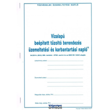 Vízalapú beépített tűzoltó berendezés üzemeltetési és karbantartási napló (sprinkler oltórendszer) határidőnapló