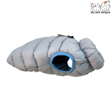  Vízálló bélelt kutya pehely kabát -kék - M kutyaruha