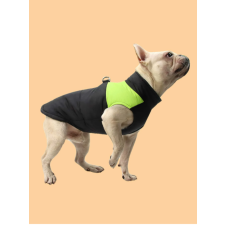  Vízálló téli kutyamellény, fekete-sárga, 4XL-es kutyaruha