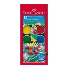  Vízfesték Faber-Castell 30 mm 12 db-os klt. kréta, festék és papír