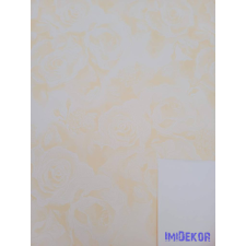 Vízhatlan mintás ív 70x100cm - Rózsafejmintás - Krém dekorációs kellék