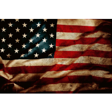  Vlies Fotótapéta - Grunge American Flag III - 375x250 cm tapéta, díszléc és más dekoráció