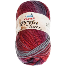 VLNIKA BELLATEX Pryia lurex 100 g - 326 bordó, szürke rövidáru