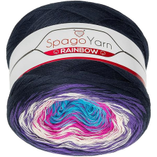 VLNIKA BELLATEX SpagoYarn Rainbow 250 g - 9 lila, rózsaszín, türkiz rövidáru