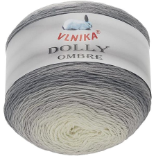 VLNIKA Dolly Ombre 250 g - 313 szürke, fehér rövidáru