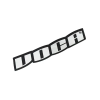 VOCA Racing 110x40 mm króm hőálló matrica (egy darabos) Voca Racing  Kategorizálatlan termékek