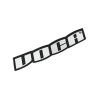 VOCA Racing 110x40 mm króm hőálló matrica (egy darabos) Voca Racing Kategorizálatlan termékek