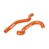 VOCA Racing Erősített narancssárga hűtőcső készlet Voca HQ Rieju MRT, Sherco, Beta AM6 Euro3, Euro4 motorokhoz