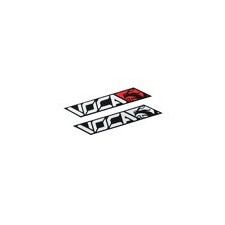 VOCA Racing Kipufogódob Matrica Voca fekete 11x1,8cm egyéb motorkerékpár alkatrész