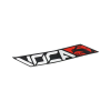 VOCA Racing matrica, 110x40 mm, fekete-piros, hőálló (darabonként) Voca Racing Kategorizálatlan termékek