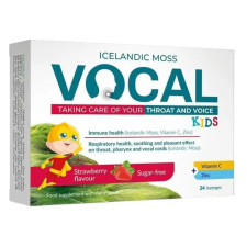 Vocal izlandi zuzmó szopogató tabletta - eper 24db vitamin és táplálékkiegészítő