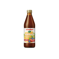 VOELKEL Piros gyümölcsökkel Kombucha- bio - 330ml üdítő, ásványviz, gyümölcslé