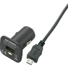 Voltcraft Szivargyújtó USB töltő adapter, Micro USB kábellel 12V/5VDC 1000mA Voltcraft CPS-1000 (CPS-1000 MicroUSB) mobiltelefon kellék