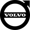  VOLVO LOGÓ MATRICA 25CM X 25CM FEKETE