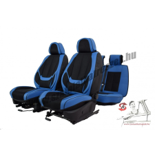  VOLVO XC60 Nemesis BŐR/SZÖVET MÉRETEZETT ÜLÉSHUZAT -KÉK/FEKETE- KOMPLETT GARNITÚRA ülésbetét, üléshuzat