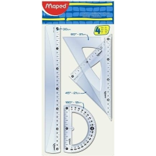Vonalzókészlet, nagy, műanyag, 4 db-os, Maped vonalzó