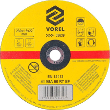 Vorel fémvágó korong 230 x 22 x 1,6 mm csiszolókorong és vágókorong