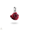  vörös rózsa charm medál - CC1263-007-10