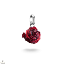  vörös rózsa charm medál - CC1263-007-10 medál