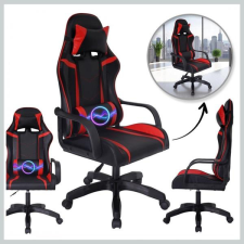 VORTEX gamer, irodai forgószék fekete-piros műbőr kárpitozással KO35CZE forgószék