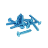 Vparts Eloxált alumínium burkolat csavar szett (12 db) - M6x30, kék Vparts Vázak, idomok, kiegészítők Csavarok és alkatrészek