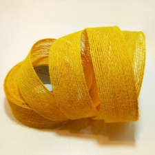 VT Juta szalag 4cm széles sárga szalag, masni