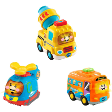 Vtech 80-242184 Tut Tut Baby - 3 db Játékautó Szett Hanggal autópálya és játékautó